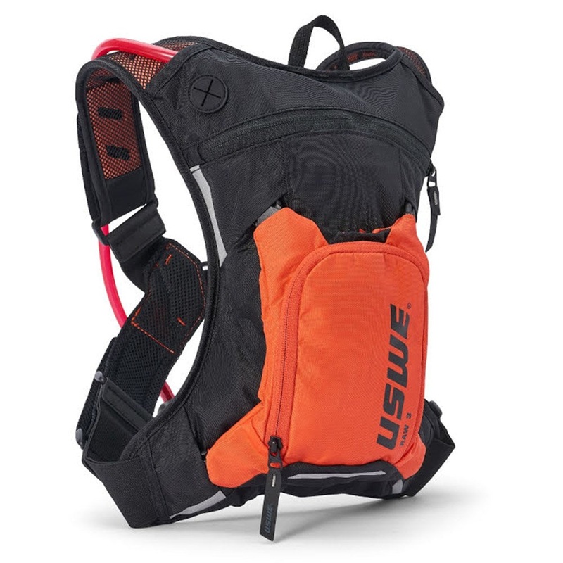 USWE 22 Raw 3 Backpack With 2.0L Hydration Bladder – Factory Orange