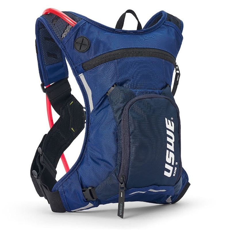 USWE 22 Raw 3 Backpack With 2.0L Hydration Bladder  – Factory Blue