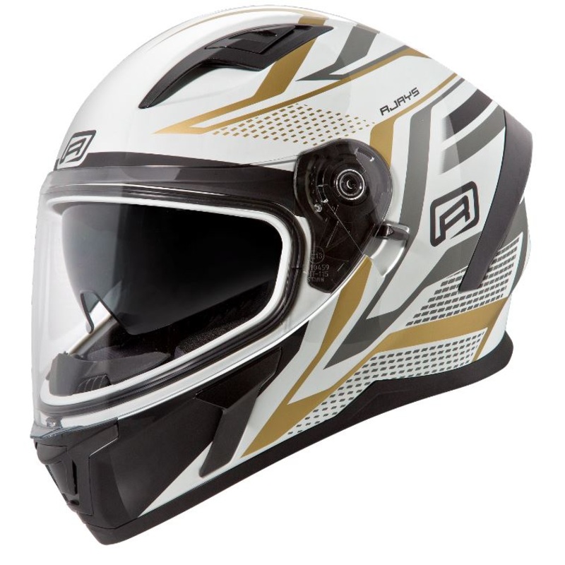 Rjays Apex III Ignite Helmet – White/Gold XS