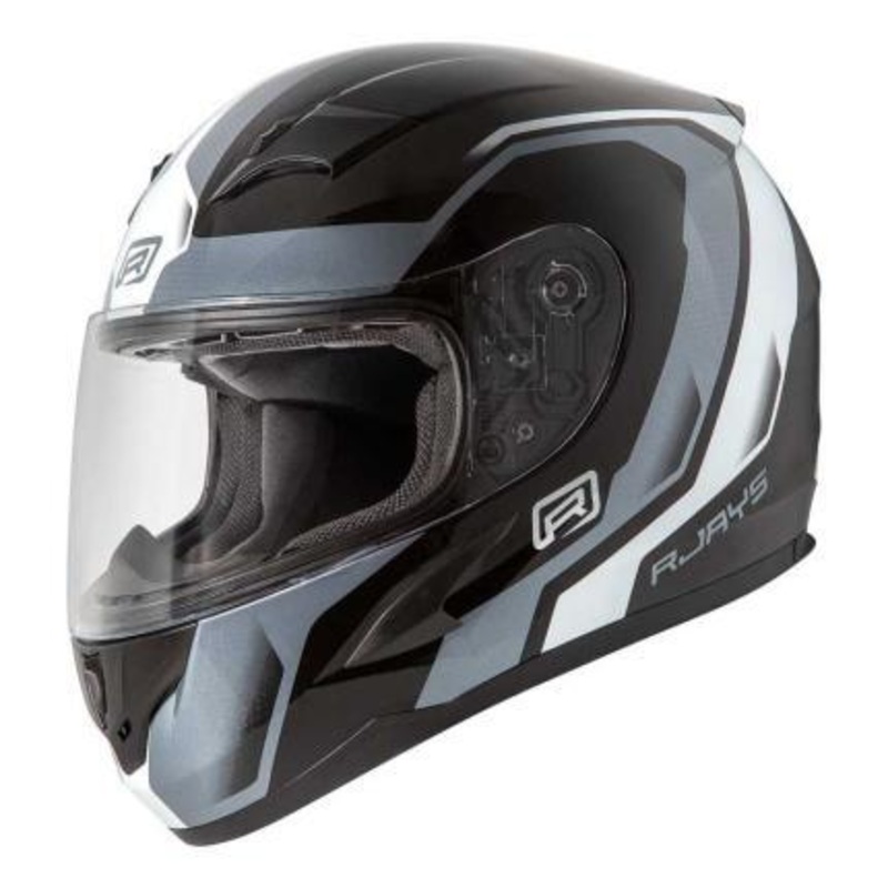 Rjays Grid Helmet – Gloss Black/White XS