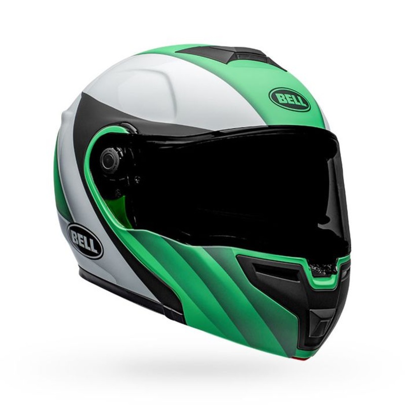 Bell SRT Modular Presence Motorcycle Helmet – Matte/Gloss/Green/White/Black S
