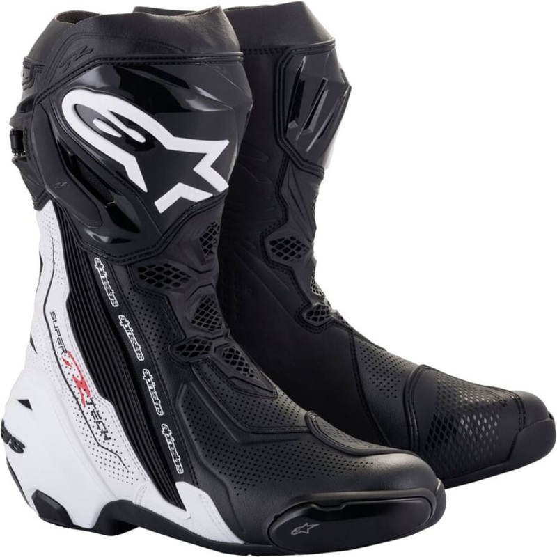 Alpinestars Supertech R V2 Vented Boots EU 37 White/Mid-Gray/Black