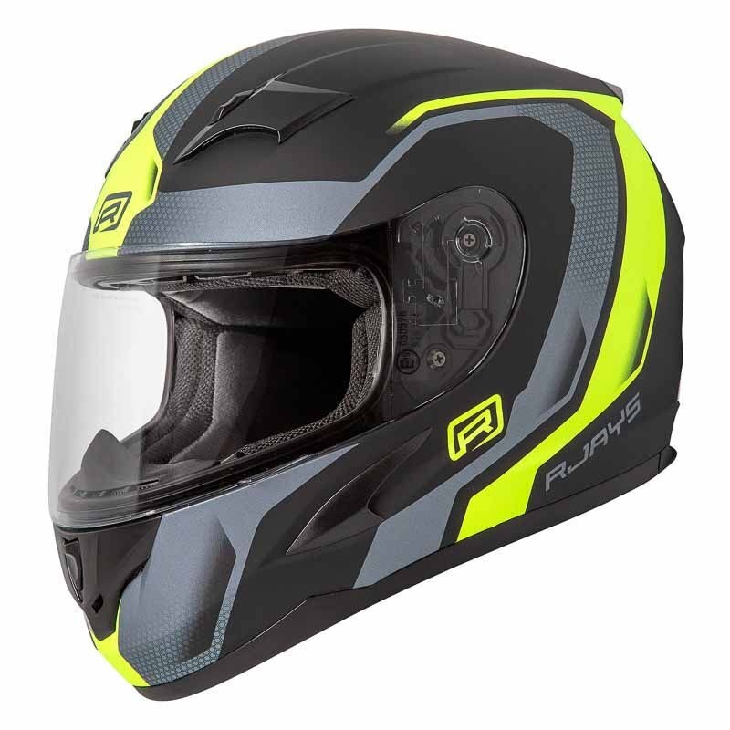 Rjays Grid Helmet – Matt Black/Hi-Viz M