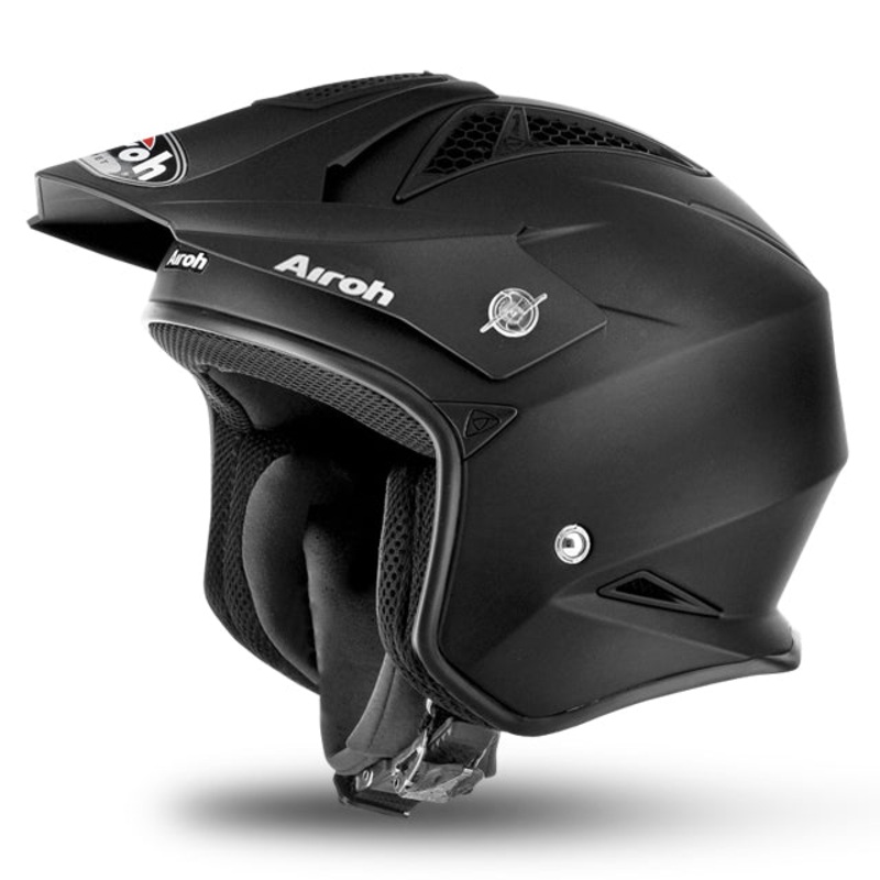 Airoh TRS-S Trial Motorcycle Helmet – Matte Black XS