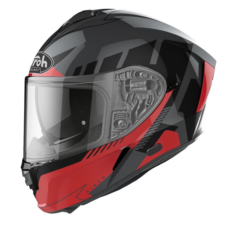 Airoh Spark Rise Helmet – Red Gloss XS