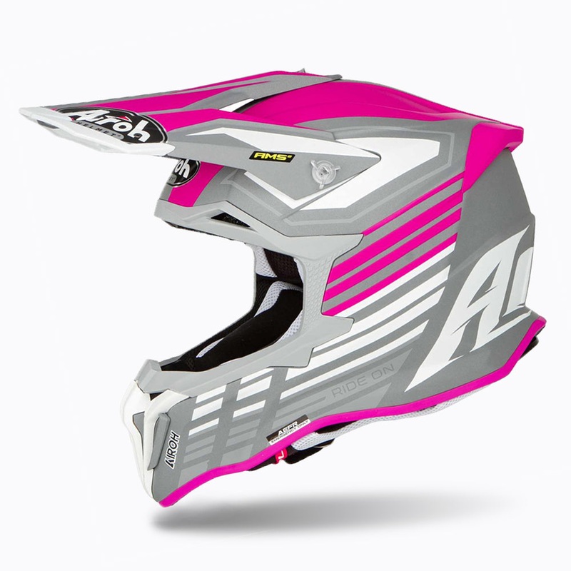 Airoh Strycker Shaded Helmet – Pink Matt XS