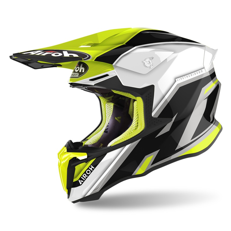 Airoh Twist 2.0 Shaken Helmet – Yellow Gloss S