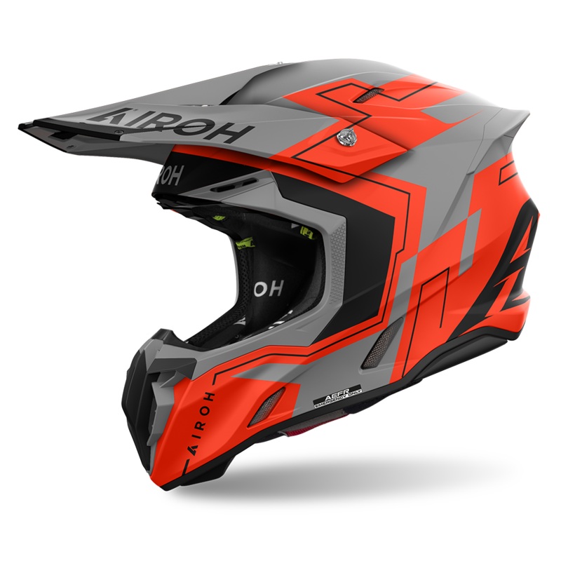 Airoh Twist 3.0 Dizzy Helmet – Orange Fluro Matt S