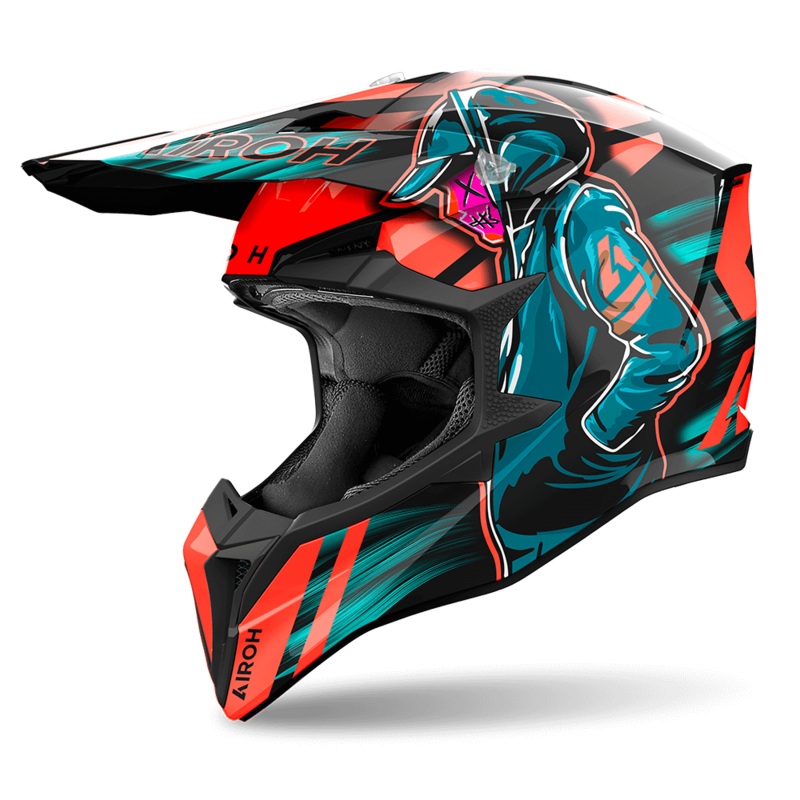 Airoh Wraaap Cyber Helmet – Orange Gloss S