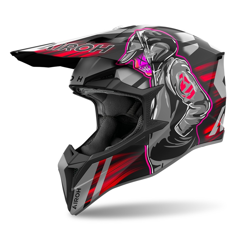 Airoh Wraaap Cyber Helmet – Red Matt S