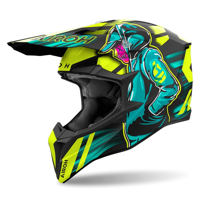 Airoh Wraaap Cyber Helmet – Yellow Matt S