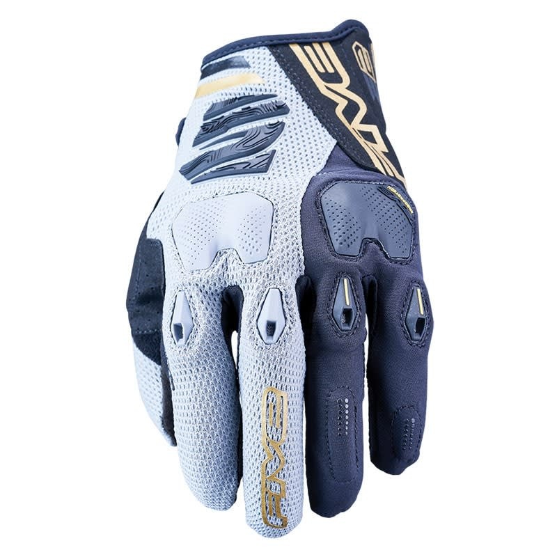 Five E2 Enduro Gloves – Black/Grey/Gold S
