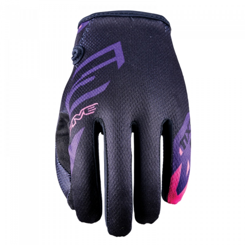 Five MXF 4 Ladies Scrub Gloves – Black/Pink XS