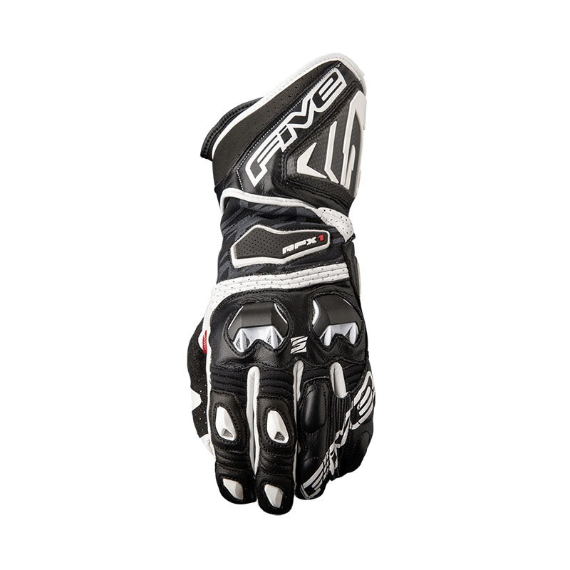 Five RFX-1 Motorcycle Gloves – Black/White S