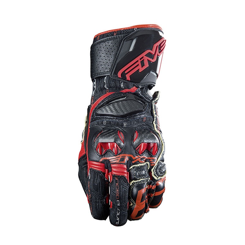 Five RFX Race Motorcycle Gloves – Black/Red S