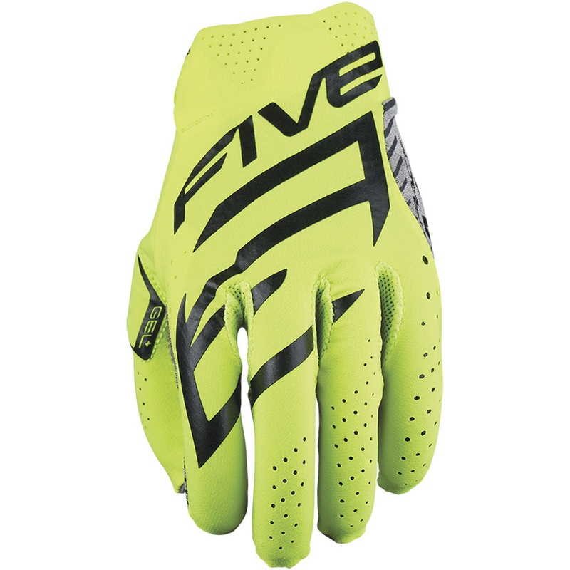 Five MXF Race Gloves – Fluro Yellow S