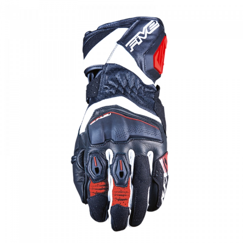 Five RFX-4 EVO Racing Gloves – Black/White/Red S