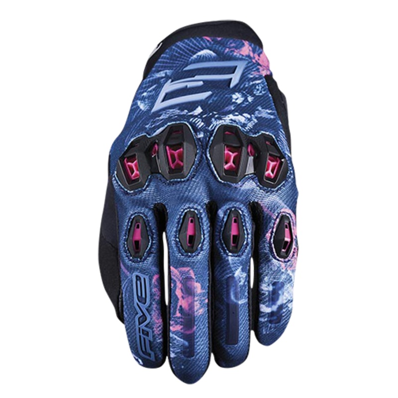 Five Stunt Evo 2 Woman Waterproof Gloves – Flowers Pink S