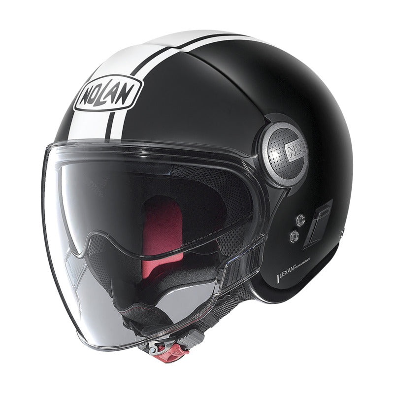 Nolan N21 Visor For Open Face Dolce Vita Helmet – Flat Black White XS
