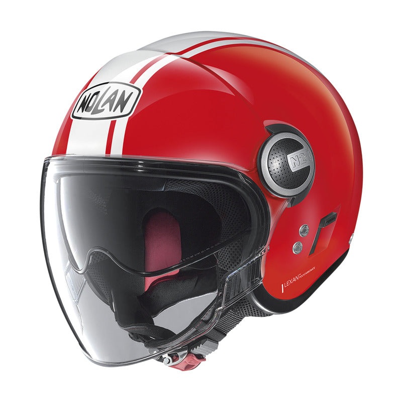 Nolan N21 Visor For Open Face Dolce Vita Helmet – Red White XS