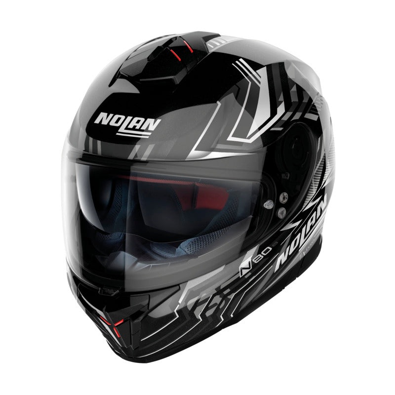 Nolan N80-8 Full Face Classic Helmet – Black White XS