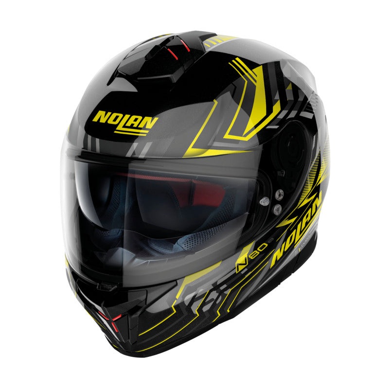 Nolan N80-8 Full Face Classic Helmet – Black Yellow XS