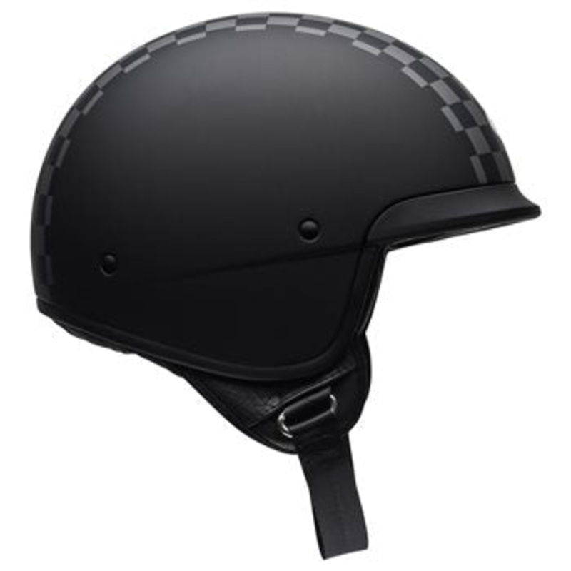 Bell Scout Air Check Open Face Motorcycle Helmet – Matte/Black/White S
