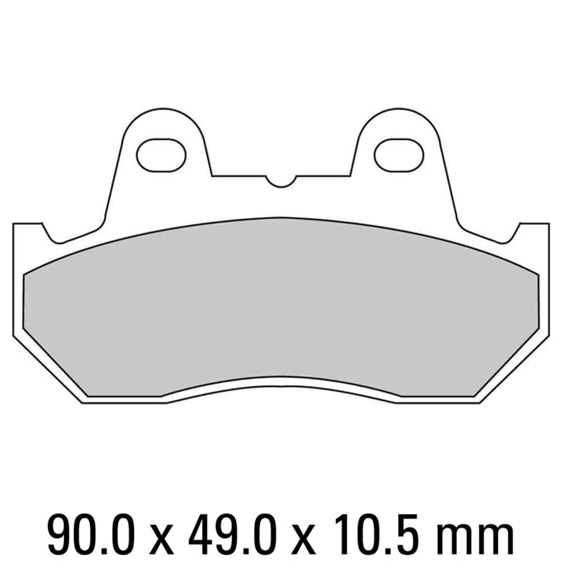 FERODO Brake Disc Pad Set, Sintered – FDB244 in Sinter Grip ST