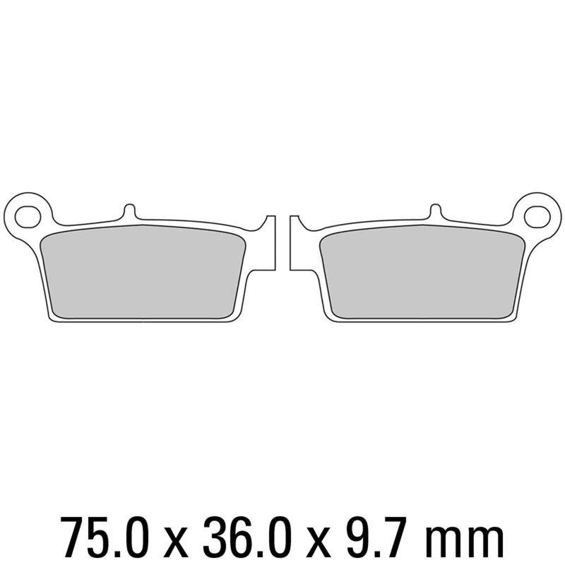 FERODO Brake Disc Pad Set – FDB539 EF ECO Friction Compound – Non Sinter for Road