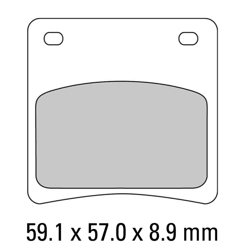 FERODO Brake Disc Pad Set – FDB569 P Platinum Compound – Non Sinter for Road or Competition