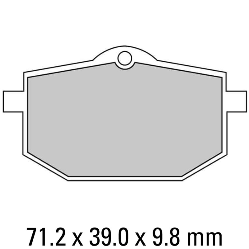 FERODO Brake Disc Pad Set – FDB583 P Platinum Compound – Non Sinter for Road or Competition