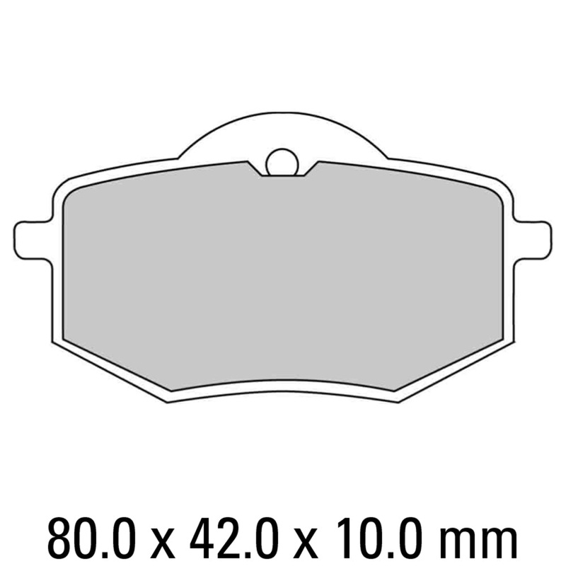 FERODO Brake Disc Pad Set – FDB591 P Platinum Compound – Non Sinter for Road or Competition