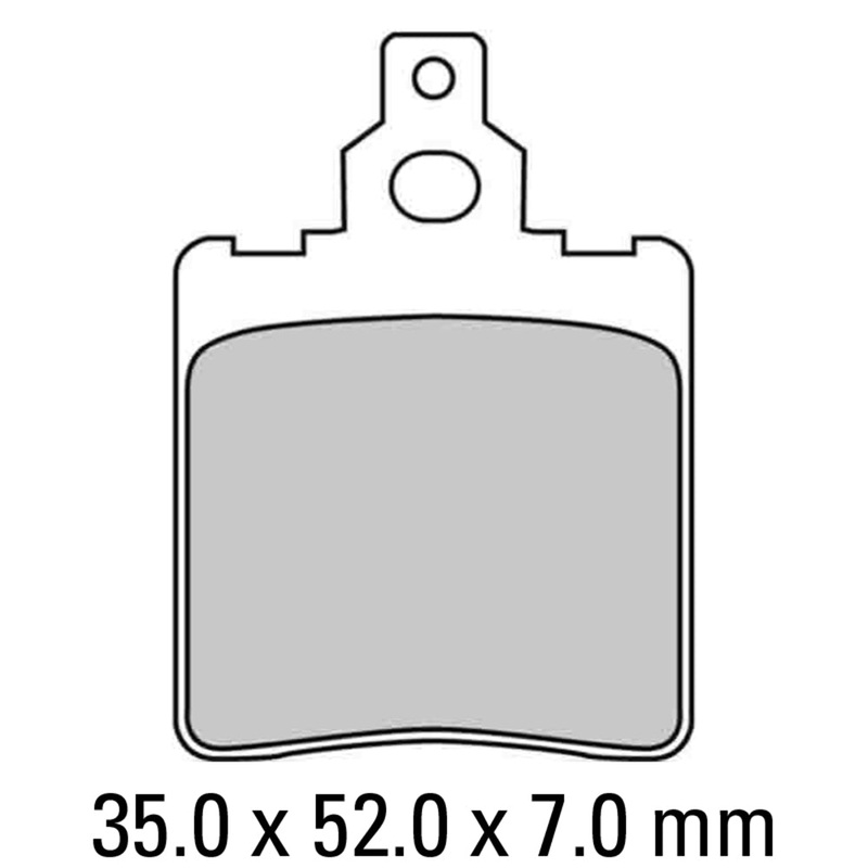 FERODO Brake Disc Pad Set – FDB624 S Scooter Compound – Non Sinter for Road