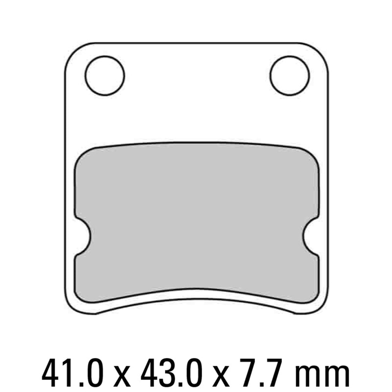 FERODO Brake Disc Pad Set – FDB625 S Scooter Compound – Non Sinter for Road