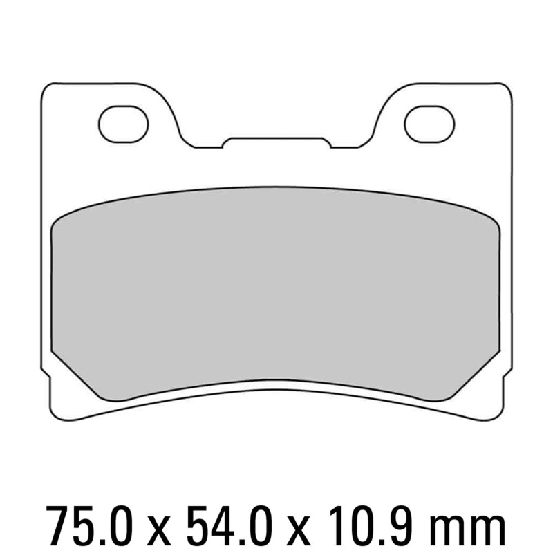 FERODO Brake Disc Pad Set – FDB637 P Platinum Compound – Non Sinter for Road or Competition