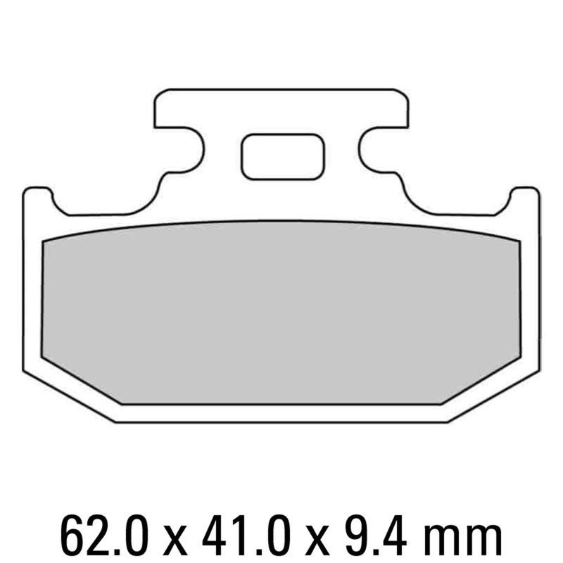 FERODO Brake Disc Pad Set – FDB659 SG Sinter Grip SG Compound – Road, Off-Road or Competition