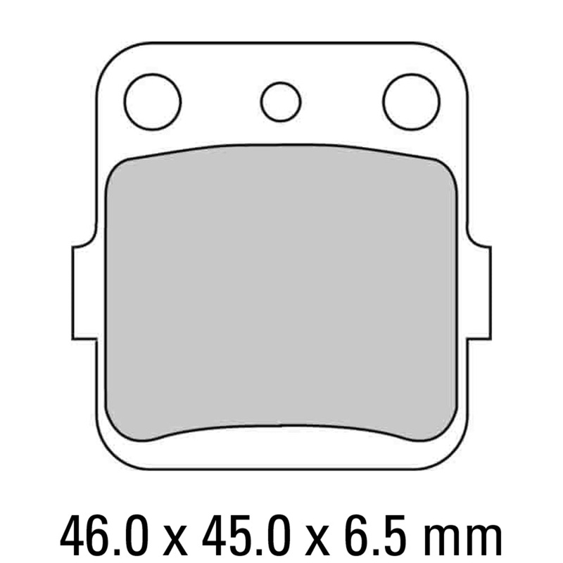 FERODO Brake Disc Pad Set – FDB661 SG Sinter Grip SG Compound – Road, Off-Road or Competition