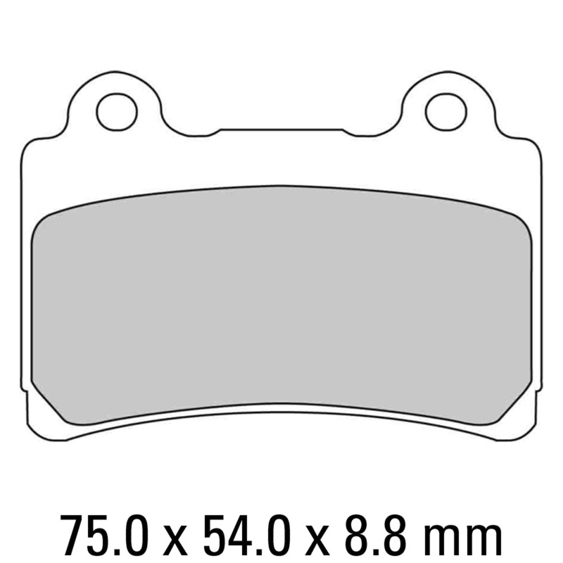 FERODO Brake Disc Pad Set – FDB662 P Platinum Compound – Non Sinter for Road or Competition