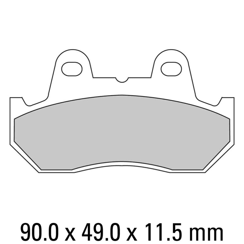 FERODO Brake Disc Pad Set – FDB665 P Platinum Compound – Non Sinter for Road or Competition