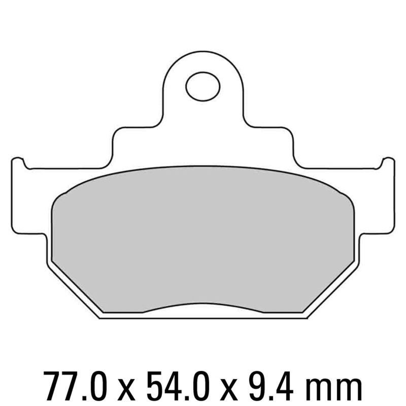 FERODO Brake Disc Pad Set – FDB673 P Platinum Compound – Non Sinter for Road or Competition