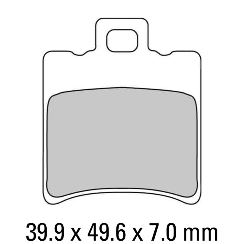FERODO Brake Disc Pad Set – FDB680 EF ECO Friction Compound – Non Sinter for Road