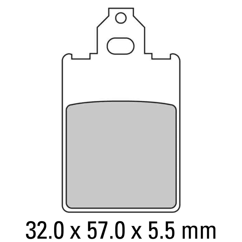 FERODO Brake Disc Pad Set – FDB697 S Scooter Compound – Non Sinter for Road