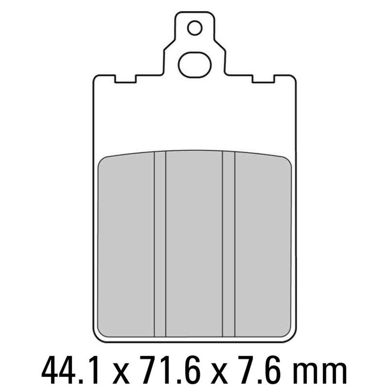 FERODO Brake Disc Pad Set – FDB698 P Platinum Compound – Non Sinter for Road or Competition