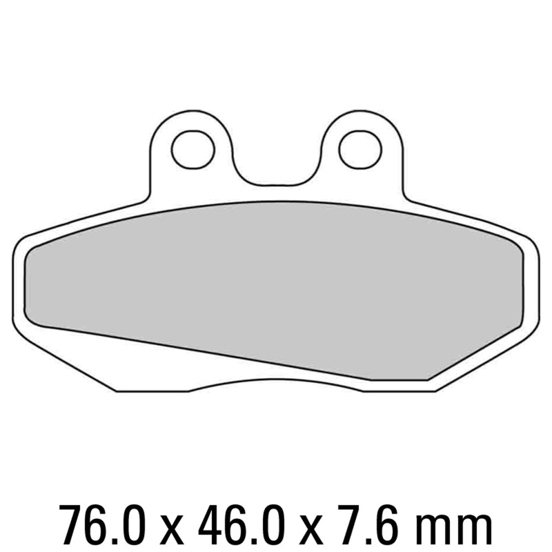FERODO Brake Disc Pad Set – FDB706 P Platinum Compound – Non Sinter for Road or Competition