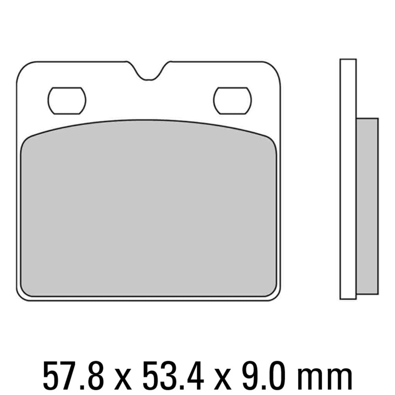 FERODO Brake Disc Pad Set – FDB736 P Platinum Compound – Non Sinter for Road or Competition