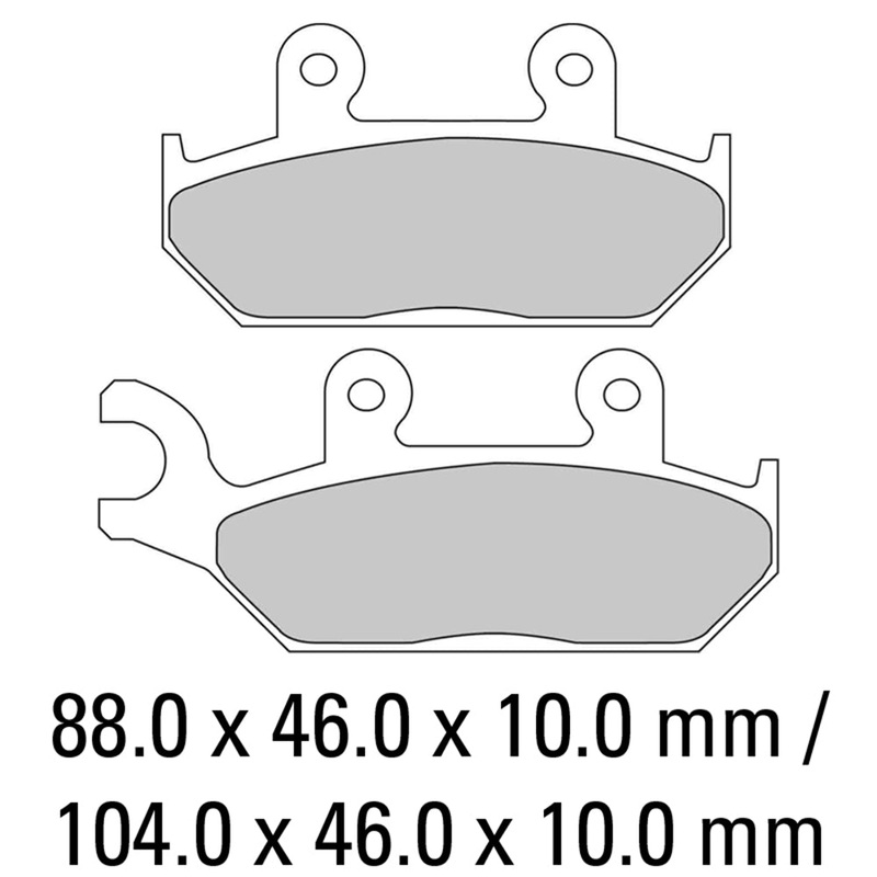 FERODO Brake Disc Pad Set – FDB737 P Platinum Compound – Non Sinter for Road or Competition