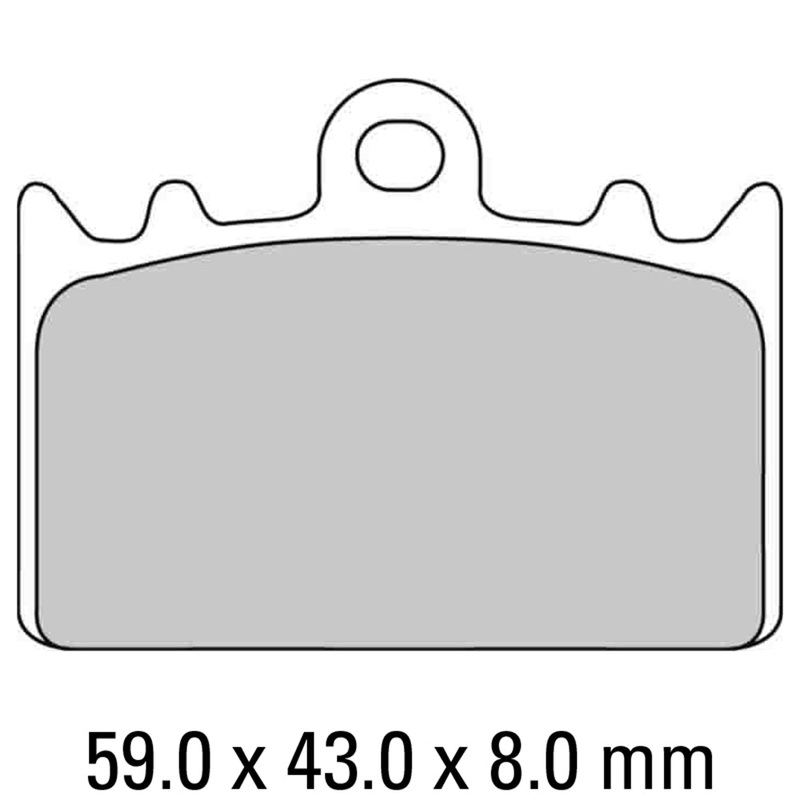 FERODO Brake Disc Pad Set – FDB741 P Platinum Compound – Non Sinter for Road or Competition