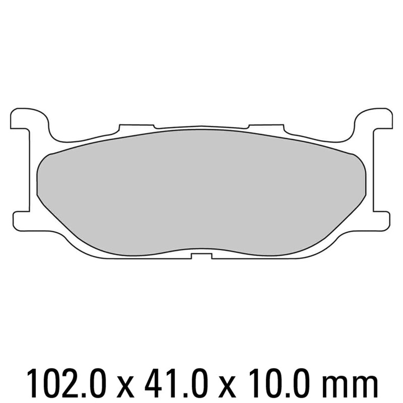 FERODO Brake Disc Pad Set – FDB781 P Platinum Compound – Non Sinter for Road or Competition