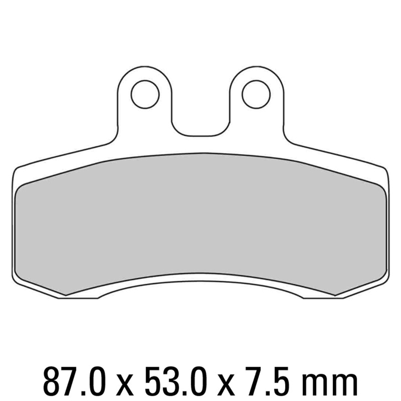 FERODO Brake Disc Pad Set – FDB782 P Platinum Compound – Non Sinter for Road or Competition