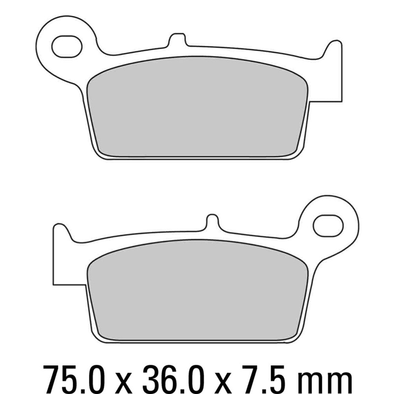 FERODO Brake Disc Pad Set – FDB783 S Scooter Compound – Non Sinter for Road